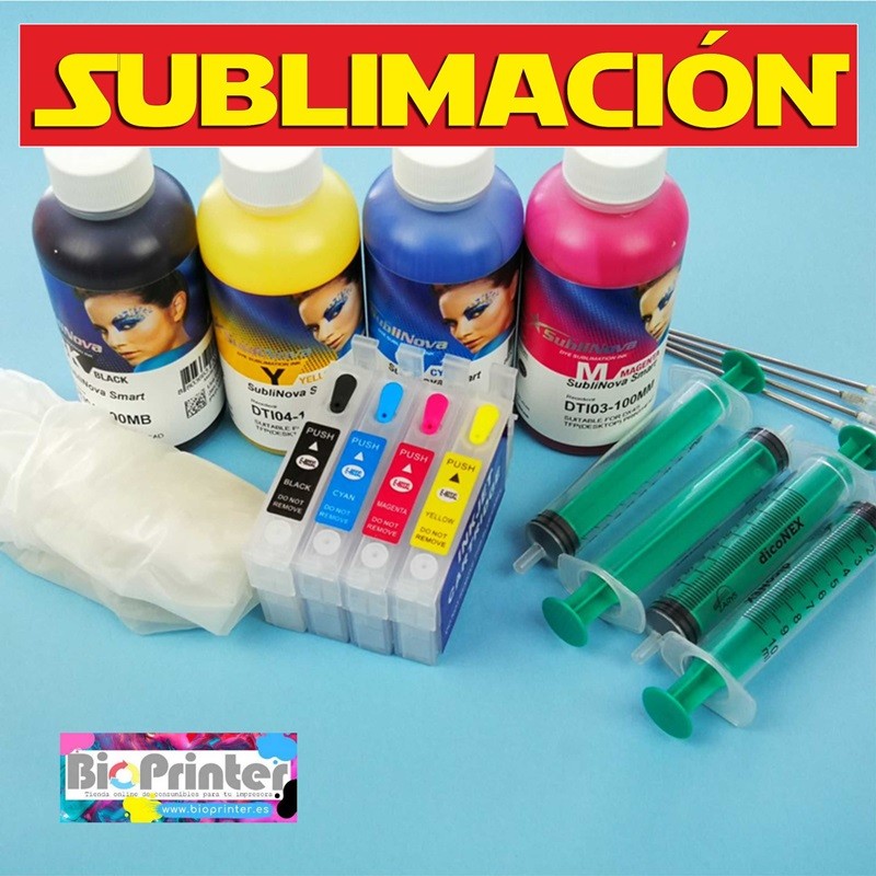 RECHARGEABLE CARTRIDGES WITH SUBLIMATION INK
