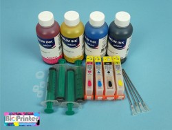 PACK OF REFILLABLE CARTRIDGES FOR HP 364 364XL SELF-RESETABLE WITH INK