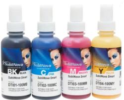 TINTA SUBLIMACION EPSON, BROTHER 4x100ml CON APLICADOR