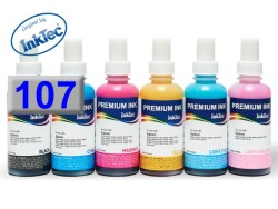 PACK DE TINTAS 107 PARA RECARGA EPSON ECOTANK ET-18100 100ml 6 COLORES 