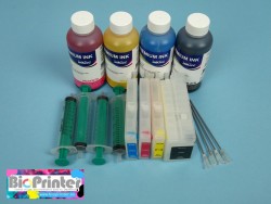 PACK OF REFILLABLE CARTRIDGES FOR HP 950 951 SELF-RESETABLE WITH INK