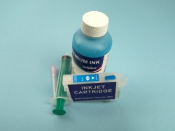 EPSON 603 y 603XL CARTUCHO CIAN RECARGABLE AUTORESETEABLE CON TINTA