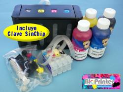 PACK TINTA SUBLIMACIÓN, CLAVE SINCHIP Y CISS PARA IMPRESORAS EPSON XP-2200 XP-3200 XP-4200