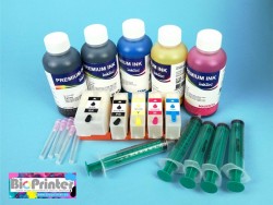 CARTUCHOS RECARGABLES PARA EPSON 202, 202XL AUTORESETEABLES CON TINTA