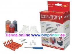 KIT RECARGA TINTA COLOR CARTUCHO CANON CL-511 y CL-513