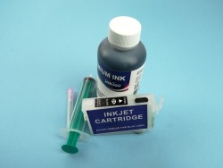 EPSON 603 y 603XL CARTUCHO NEGRO RECARGABLE AUTORESETEABLE CON TINTA