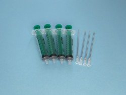 PACK 4 JERINGAS DE 10ml  CON AGUJA DE 8CM ESPECIAL PARA LA RECARGA DE TINTA