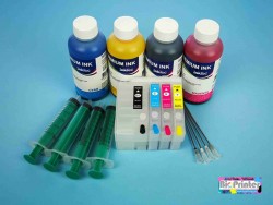 CARTUCHOS RECARGABLES PARA EPSON T27 T27XL AUTORESETEABLES CON TINTA